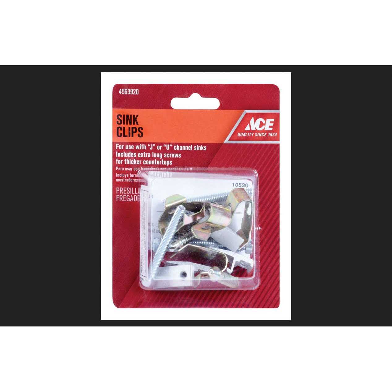 Ace Stainless Steel Sink Clips	Ace Stainless Steel Sink Clips - Cheap Fitting