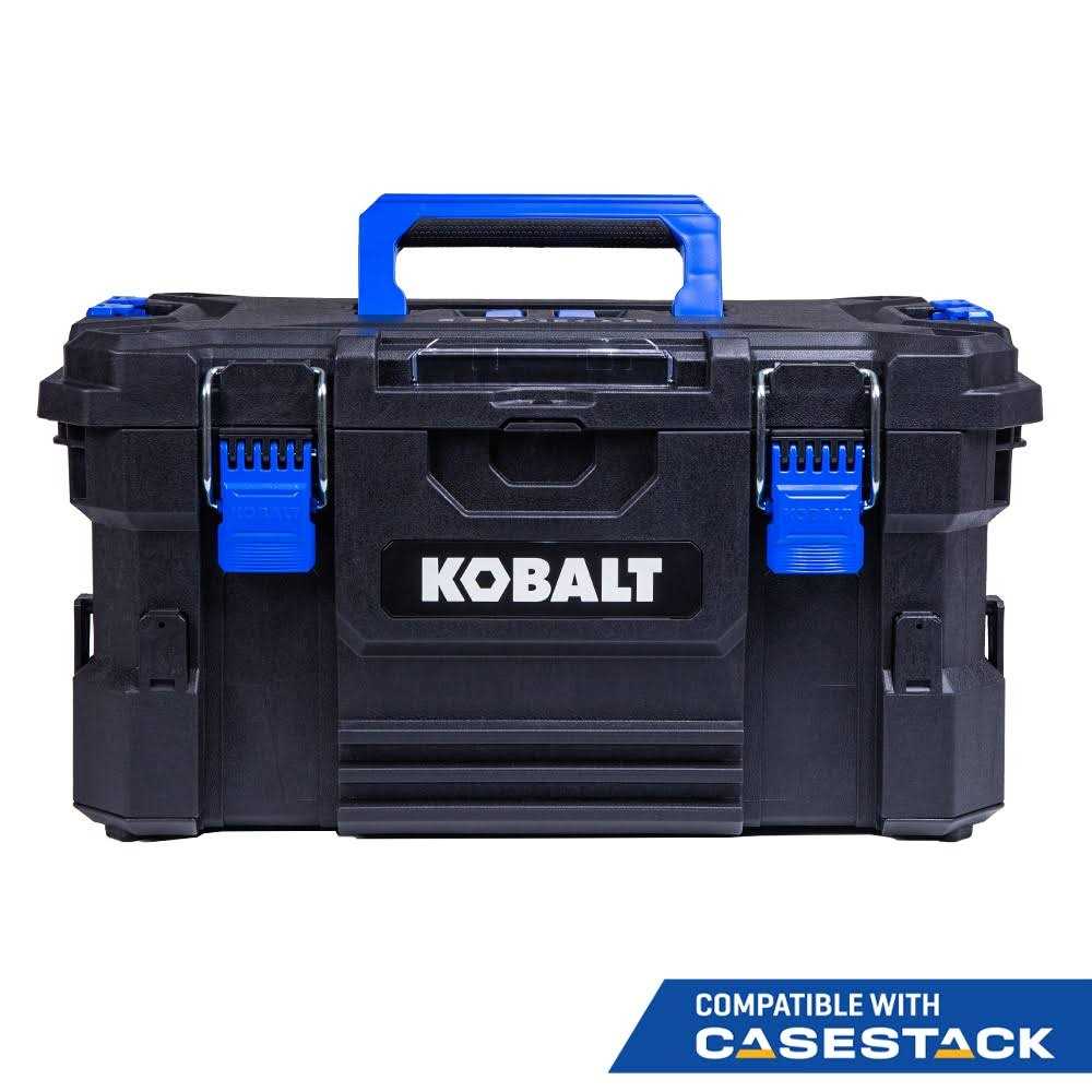 Kobalt CASESTACK 21.25-in Black Plastic Lockable Tool Box KCS-MTBOX1-03 - Cheap Fitting