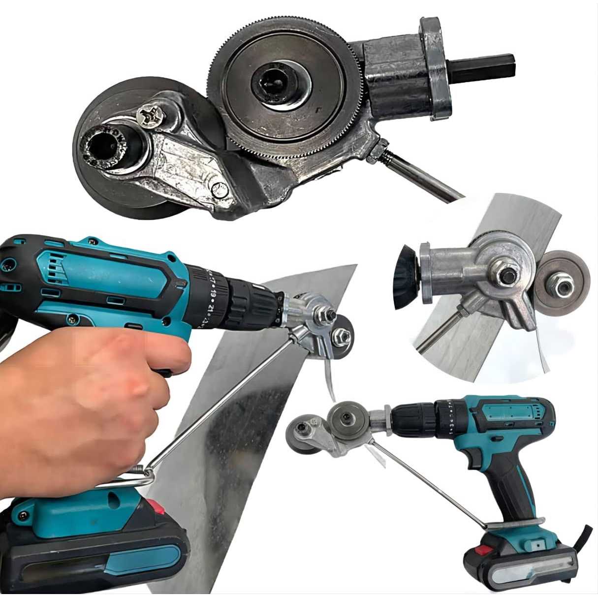 VVP 2023 New Electric Drill Plate Cutter,Metal Nibbler Drill Attachment with Adapter For DIY - Cheap Fitting