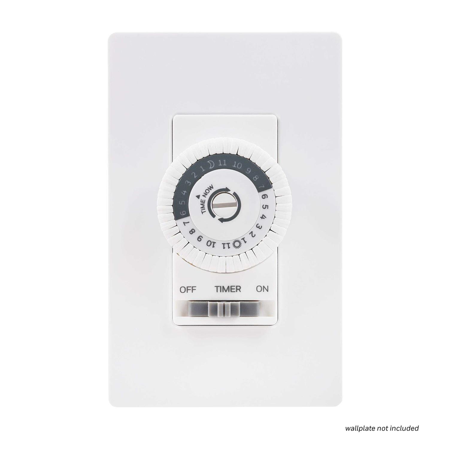 UltraPro 24-Hour Mechanical In-Wall Timer White - Cheap Fitting