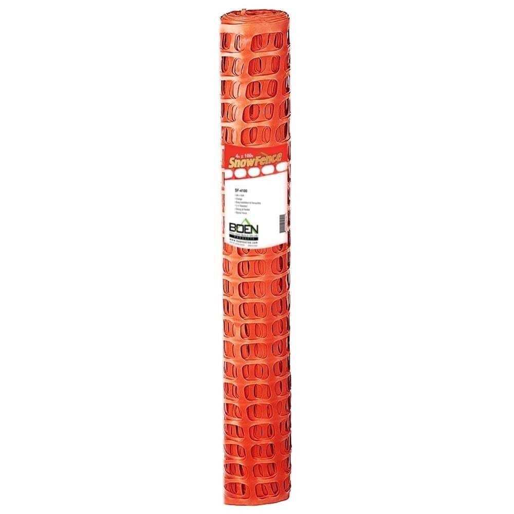 Boen 4′ x 100′ Orange Safety Snow Fence SF-4100 - Cheap Fitting