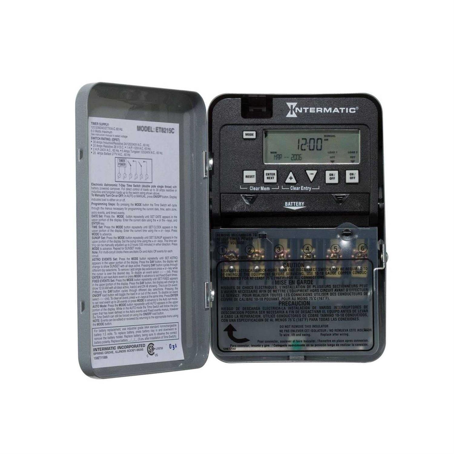 Intermatic ET1125C 24 Hour Electronic Time Switch - Cheap Fitting