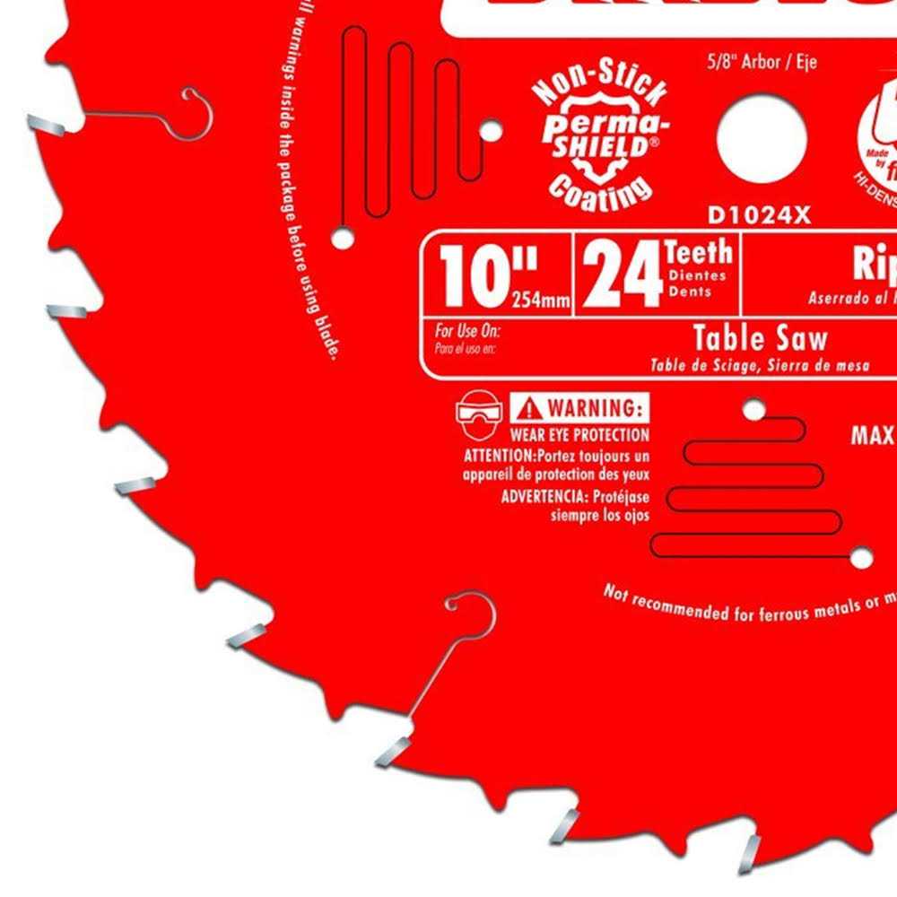 D1024X Diablo 24-Tooth Ripping Saw Blade - Cheap Fitting