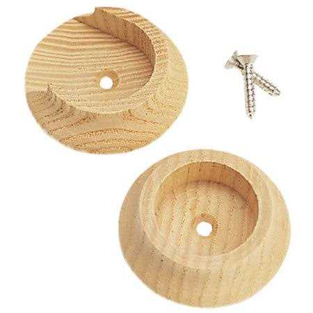 Waddell 410DP Closet Pole Socket Hardwood - Cheap Fitting