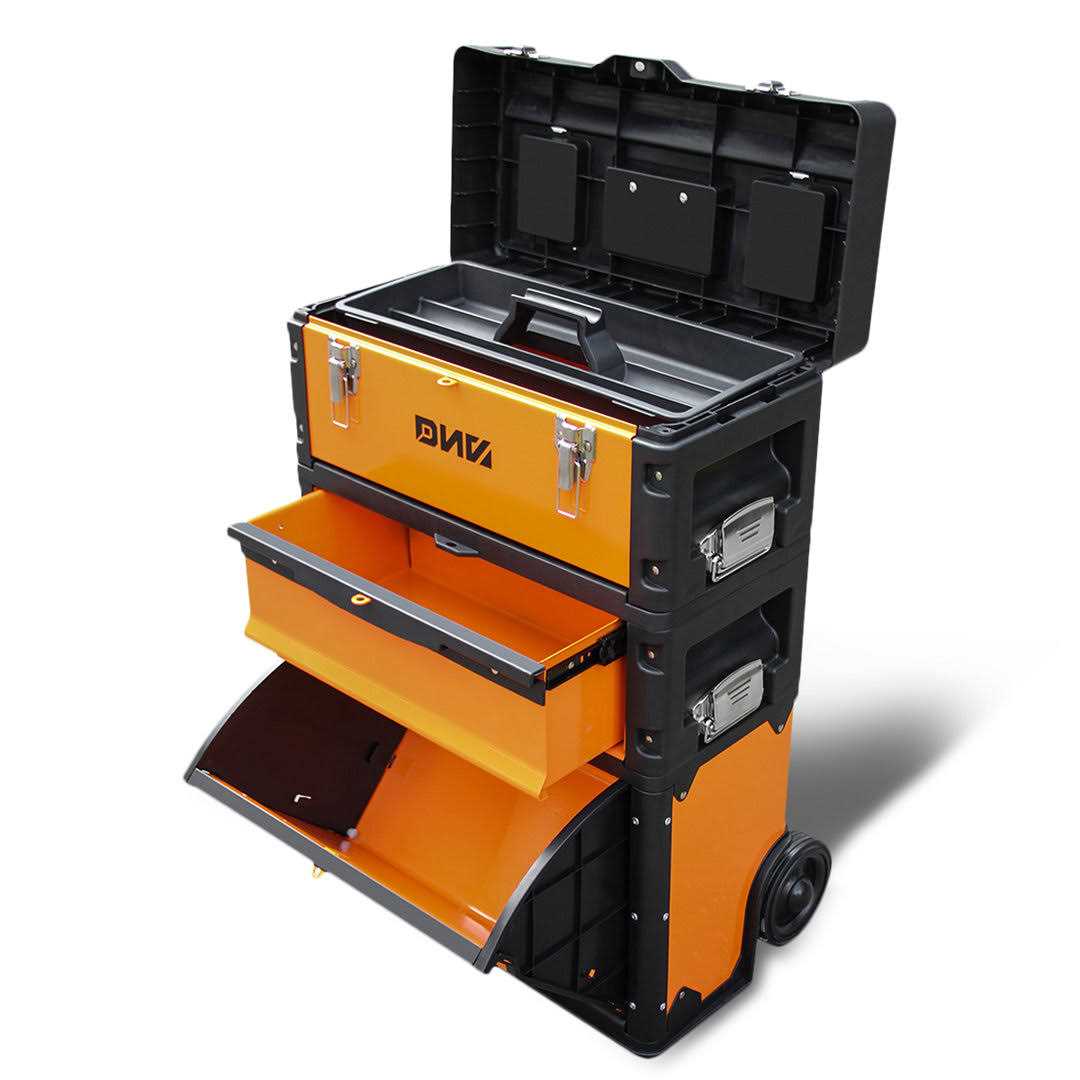 19 W X 25 H X 9 D 3-Drawer Tool Cart Cabinet W/ Extendable Handle DNA Motoring - Cheap Fitting