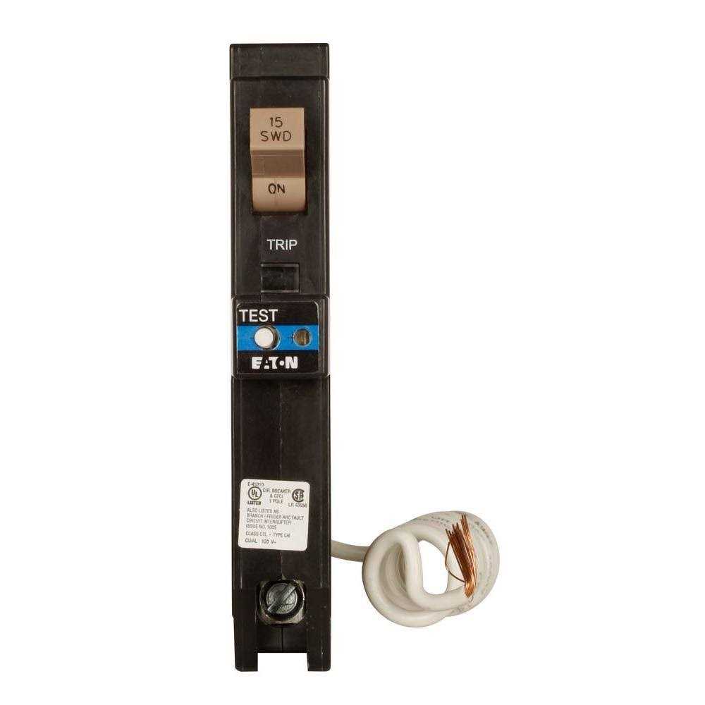 Eaton 15 Amp Type CH Dual Purpose Arc Fault/Ground Fault Breaker ~ CHFAFGF115CS - Cheap Fitting