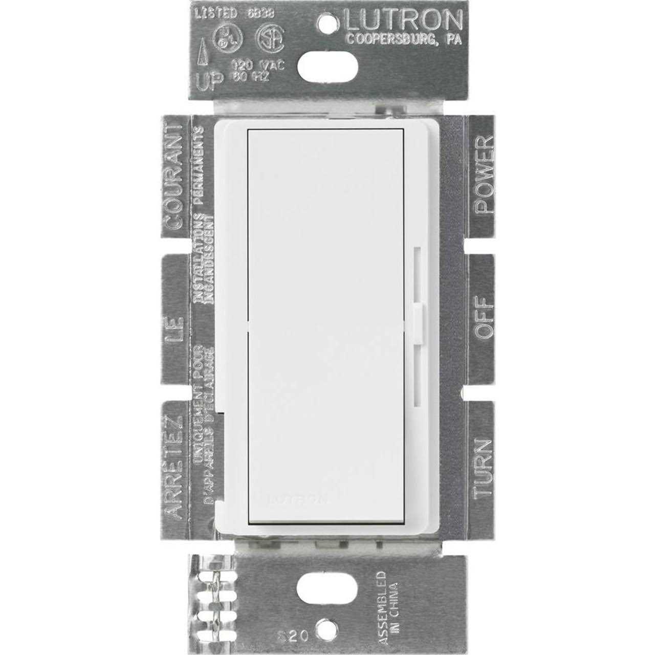 Lutron DVSTV-WH Diva 0-10V LED Dimmer - Cheap Fitting