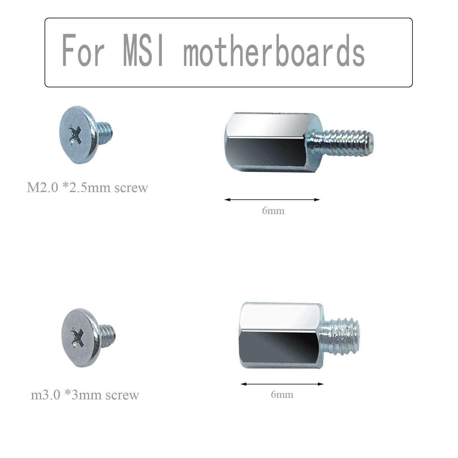 SGTKJSJS M.2 SSD Mounting Screws Kit for MSI Motherboards - Cheap Fitting