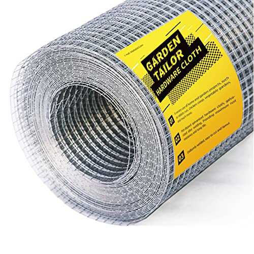 Hardware Cloth 1/4 inch 48 x 100 ft Wire Fencing: Galvanized Welded Garden Fence Roll Square Mesh 23 Gauge Chicken Rabbit Snake Cage Heavy Duty - Cheap Fitting