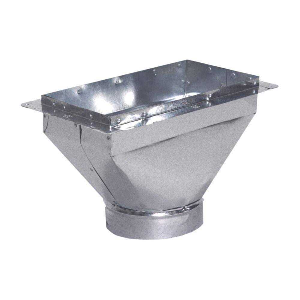 Master Flow 10 in. Register Box with Flange - Cheap Fitting