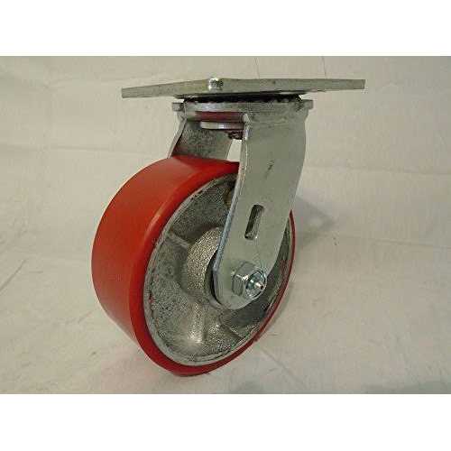 5 X 2 Swivel Casters Heavy Duty Polyurethane Wheel on Steel Hub Supp - Cheap Fitting