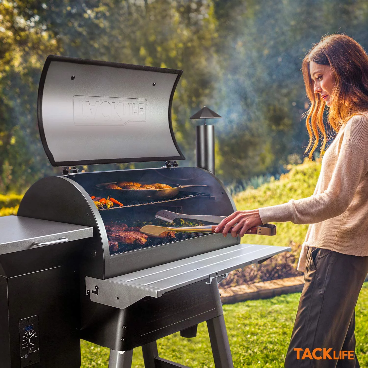 Tacklife 20000BTU Heat Ideal for Wood Pellet Grill and Smoker,8-in-1 BBQ Grill-TKGRILL01 - Cheap Fitting