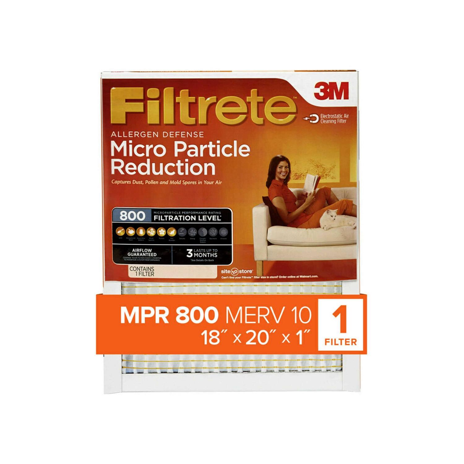 Filtrete 800 MPR Allergen Defense Micro Particle Reduction HVAC Furnace Air Filter - Cheap Fitting