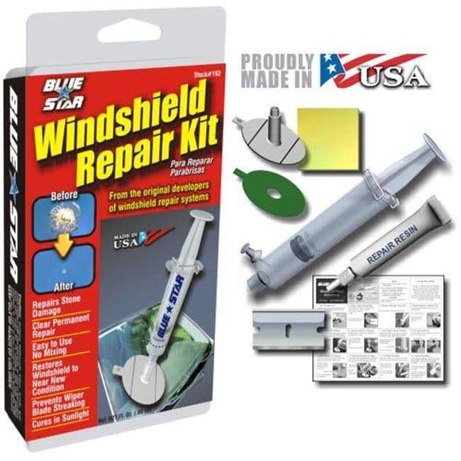 Blue-Star Windshield Repair Kit - Cheap Fitting