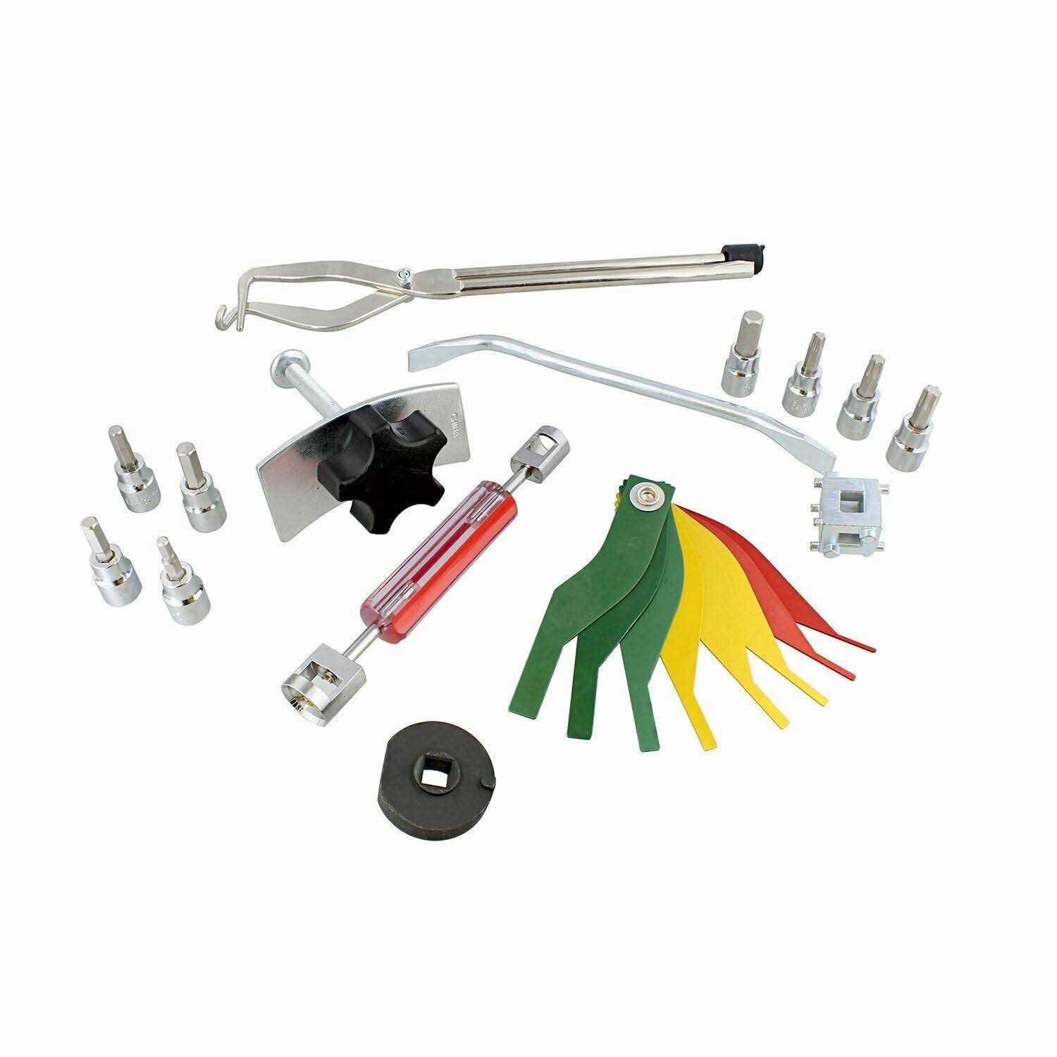 Abn 15-Piece Brake Kit with Brake Caliper Tool - Cheap Fitting