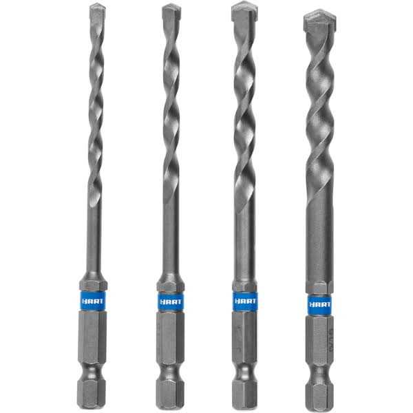 Hart 4-Piece Hex Shank Masonry Drill Bit Set - Cheap Fitting