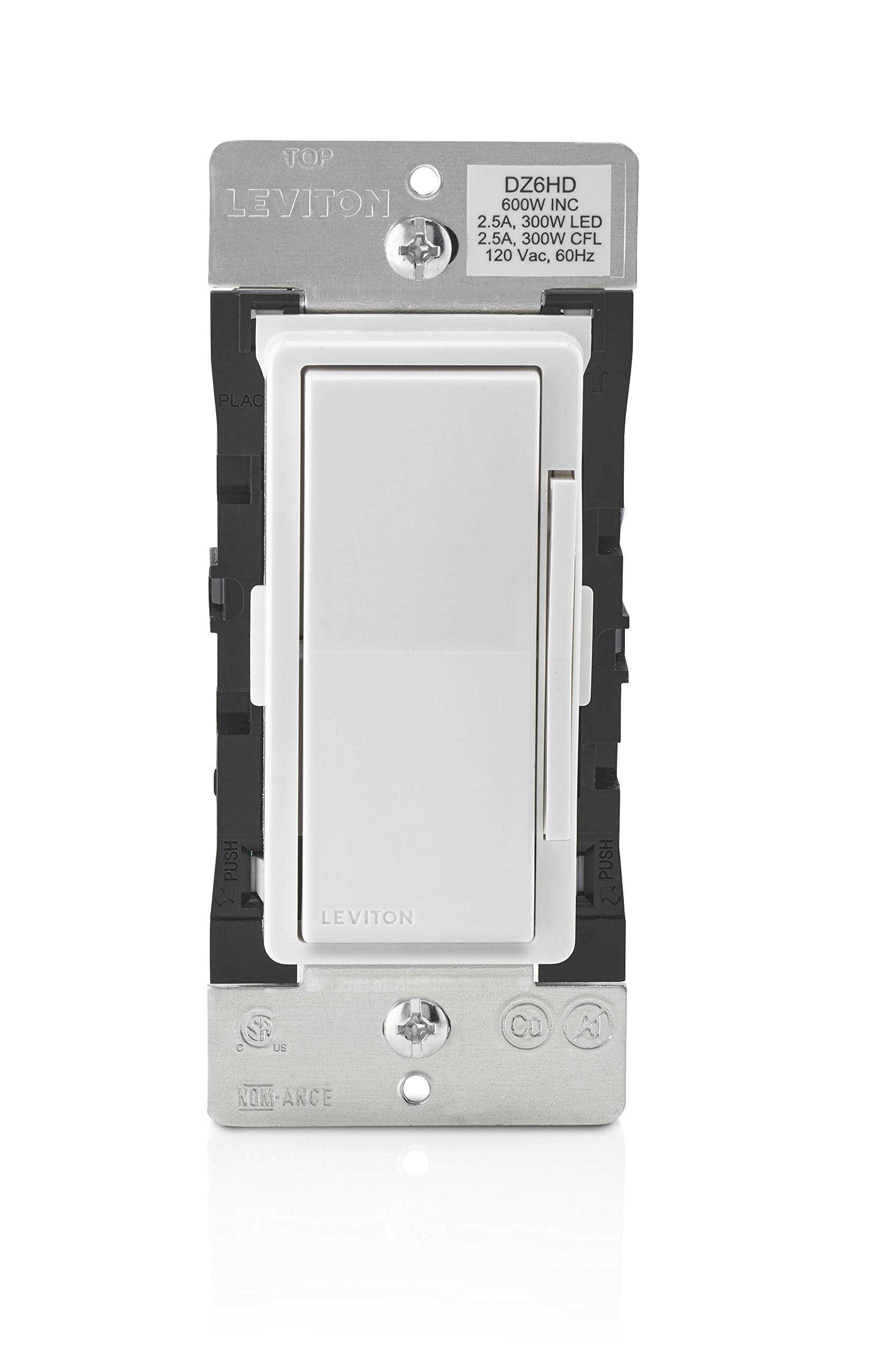 Leviton DZ6HD-1BZ Decora Smart 600W Dimmer with Z-Wave - Cheap Fitting