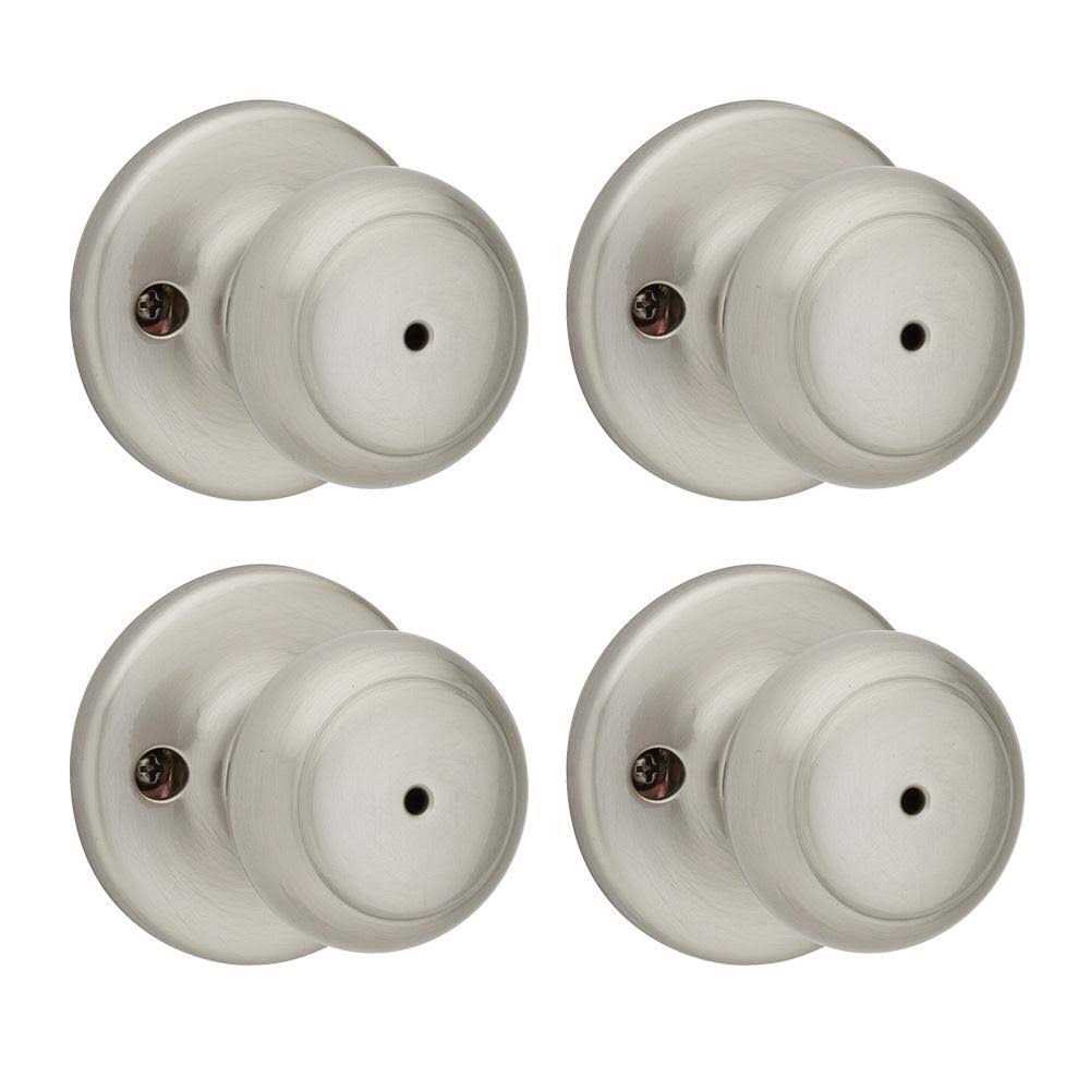 Kwikset Cove Satin Nickel Bed/Bath Door Knob - Cheap Fitting