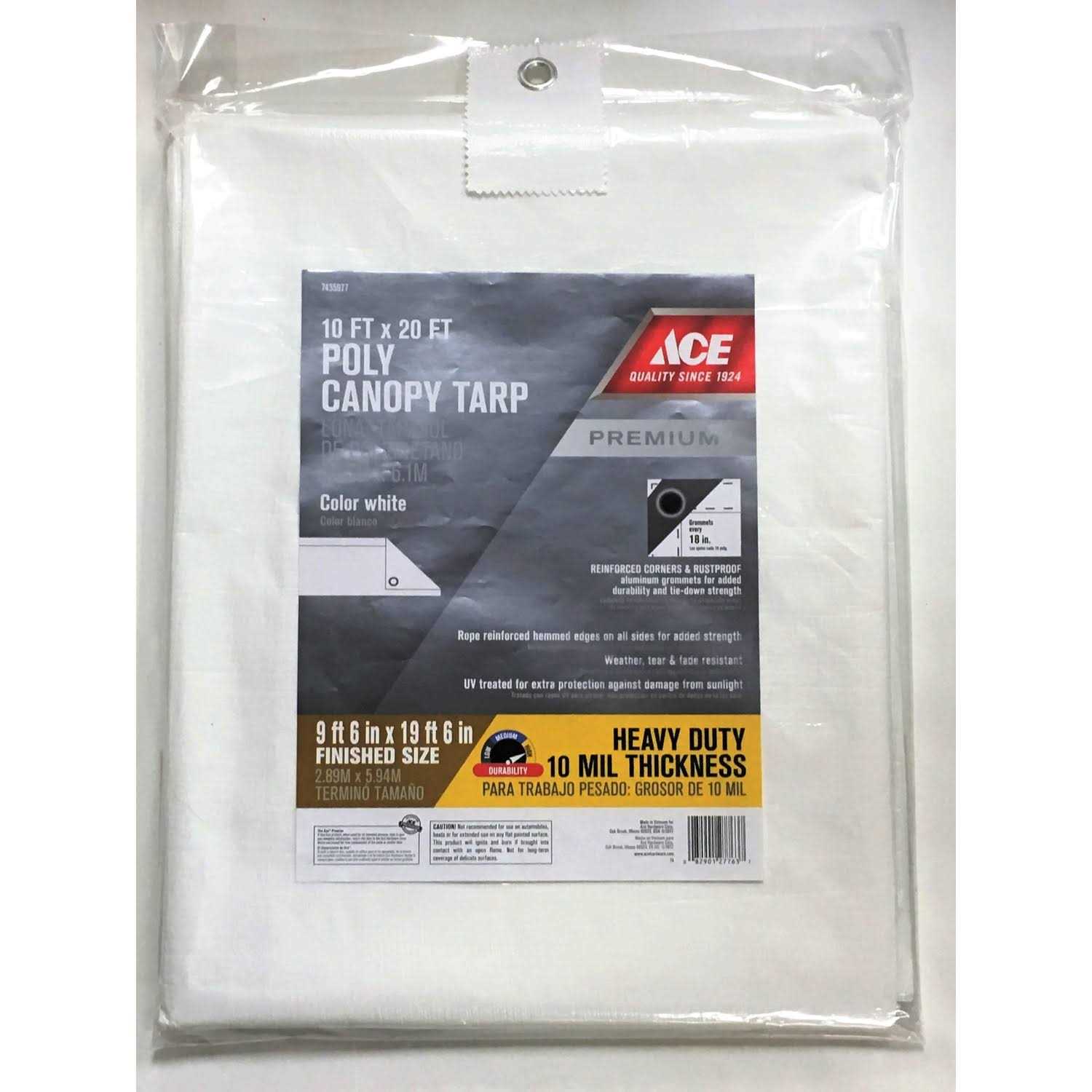 Ace CNPY Tarp HD Wht - Cheap Fitting
