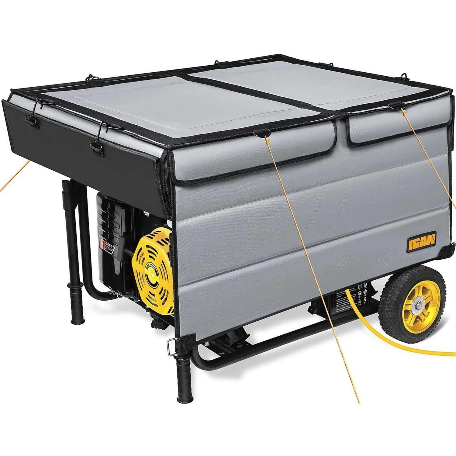 IGAN Generator Tent Running Cover Ultra Heavy Duty Tarpaulin Enclosure - Cheap Fitting