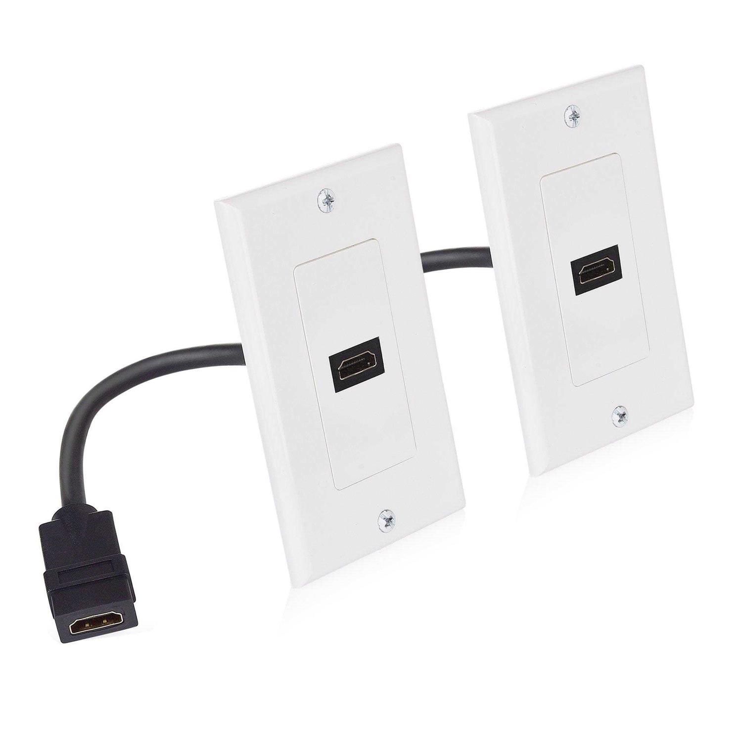 Cable Matters 2-Pack 1-port Hdmi Wall Plate in White - Cheap Fitting
