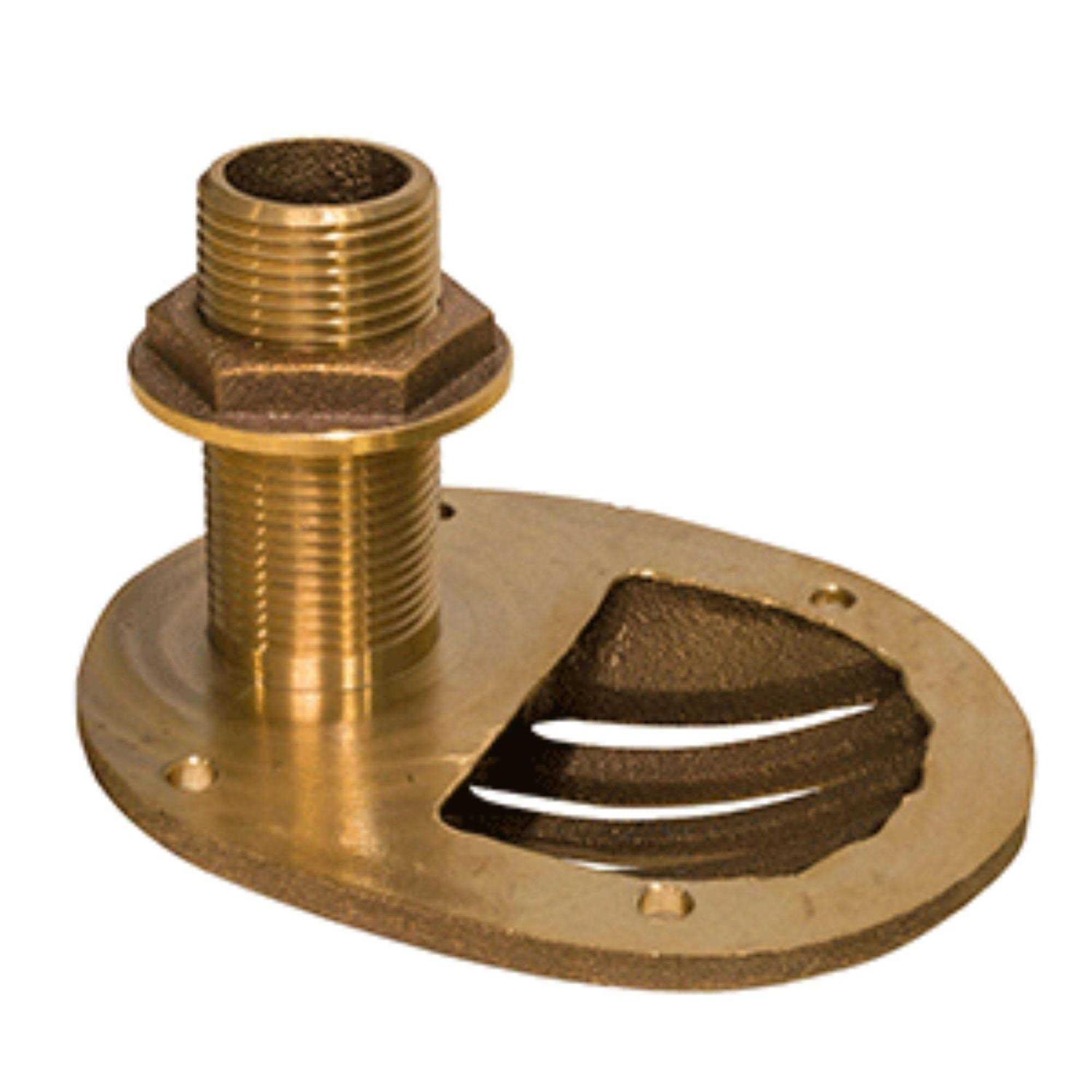 Groco 3/4 Bronze Combo Scoop Thru-Hull w/Nut - Cheap Fitting