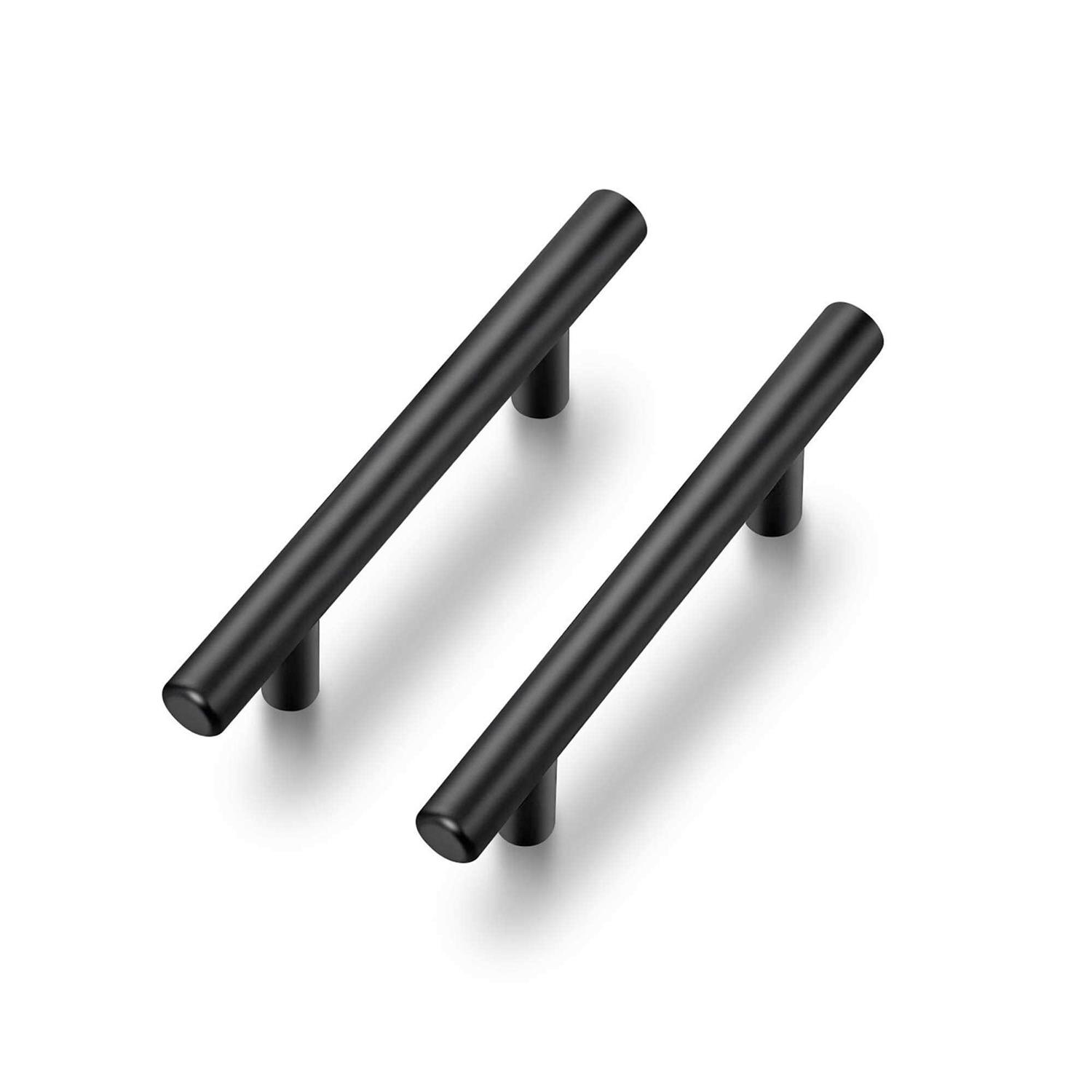 Ravinte Cabinet Pulls Matte Black Stainless Steel Kitchen Cupboard Handles Cabinet Handles - Cheap Fitting