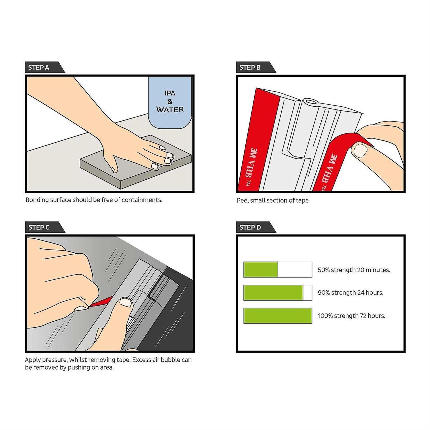 Caterpillar Red 4x 75mm black acrylic hinges. no glue required - Cheap Fitting