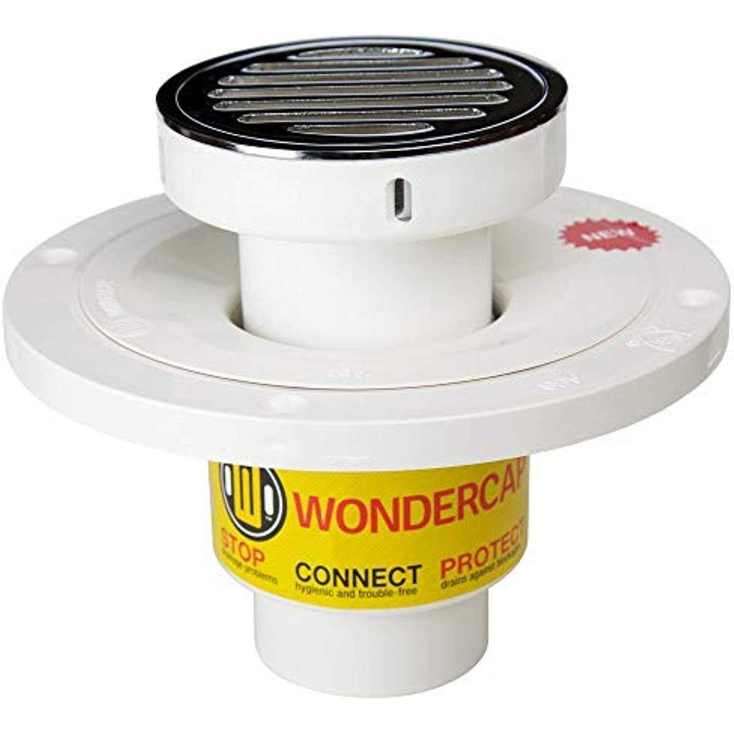 Wondercap 2 in. D Chrome ABS Tile Shower Drain Outlet - Cheap Fitting