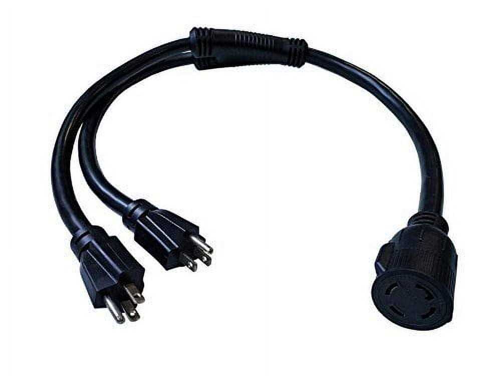 Parkworld 886115 Combiner Household 5-15 Plug to Generator Twist Lock L14-30 Receptacle Y Adapter Cord - Cheap Fitting