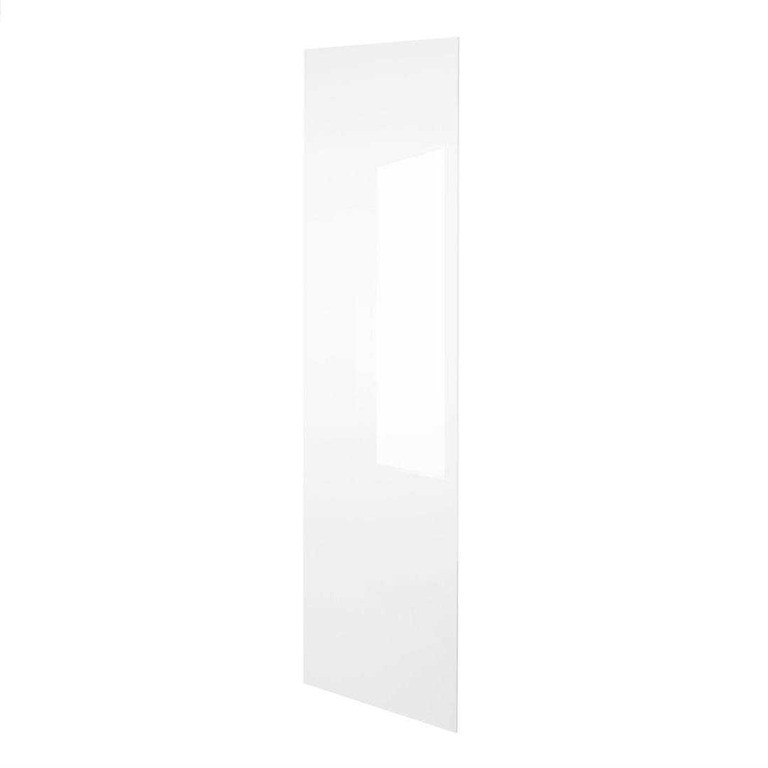 Cambridge White Gloss Slab Style Kitchen Cabinet End Panel - Cheap Fitting