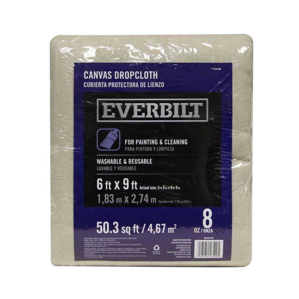 Everbilt 6 ft x 9 ft Canvas Drop Cloth - Cheap Fitting