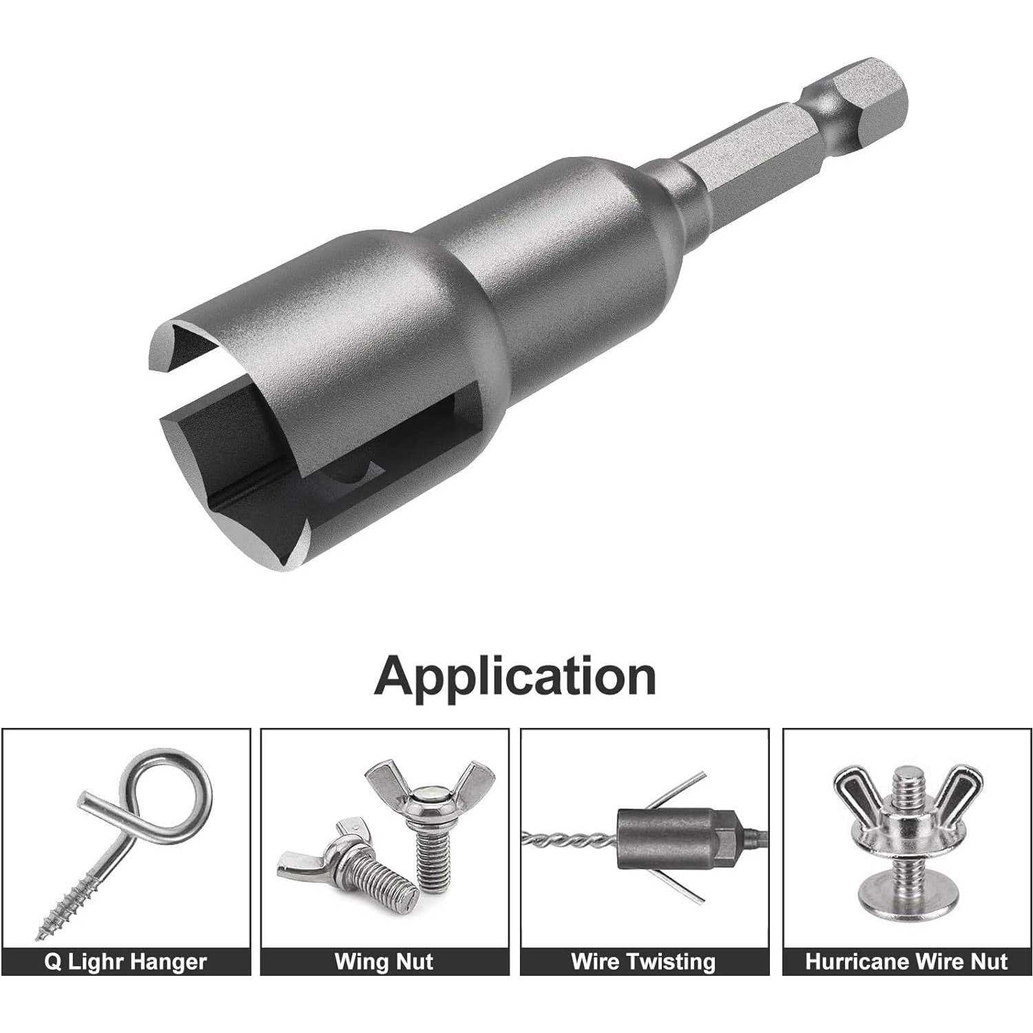 3 Pack 1/4 Hex Shank,Power Wing Nut Driver Set,Slot Wing nuts Drill Bit Socket Wrenches Tools Set - Cheap Fitting