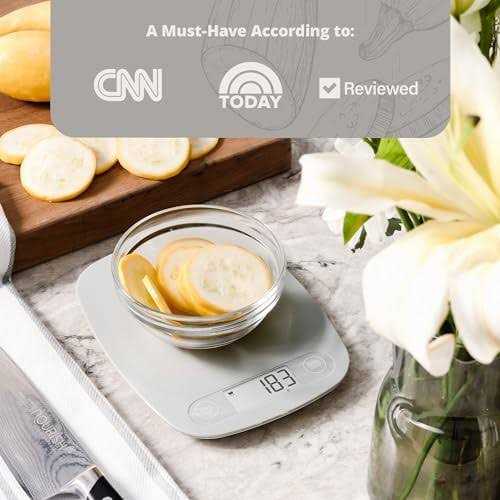 Greater Goods Gray Food Scale Digital Display Shows Weight In Grams - Cheap Fitting