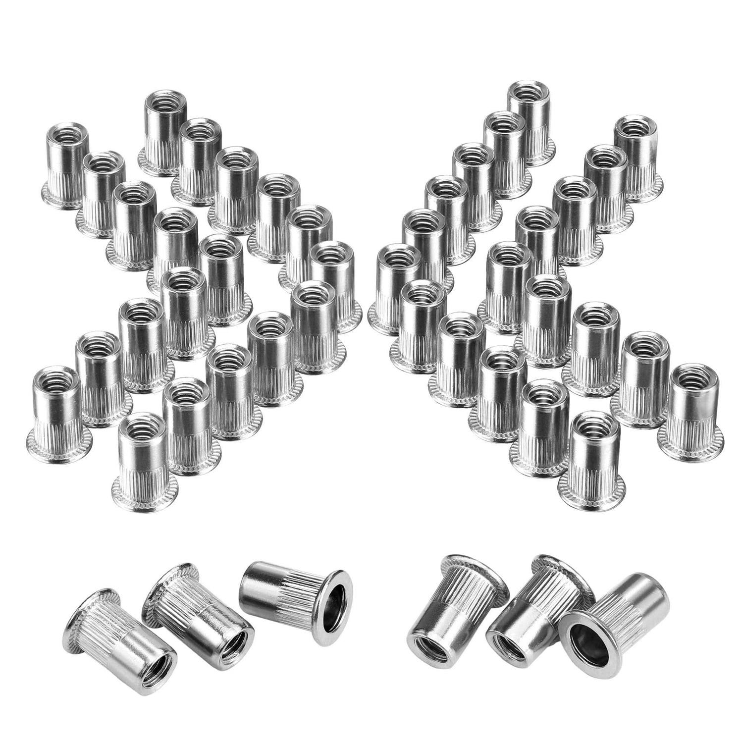 Workpro 50pcs Rivet Nuts 1/4”-20 Stainless Steel Rivnut - Cheap Fitting