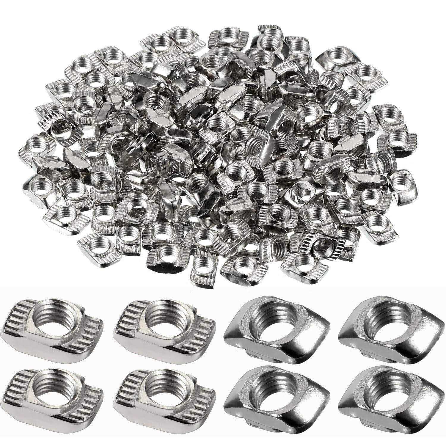 Hotop 150 Pieces 2020 Series T Nuts T-Slot Nut Hammer Head Fastener -Plated Carbon Steel Sliding T Nuts for Aluminum Profile - Cheap Fitting