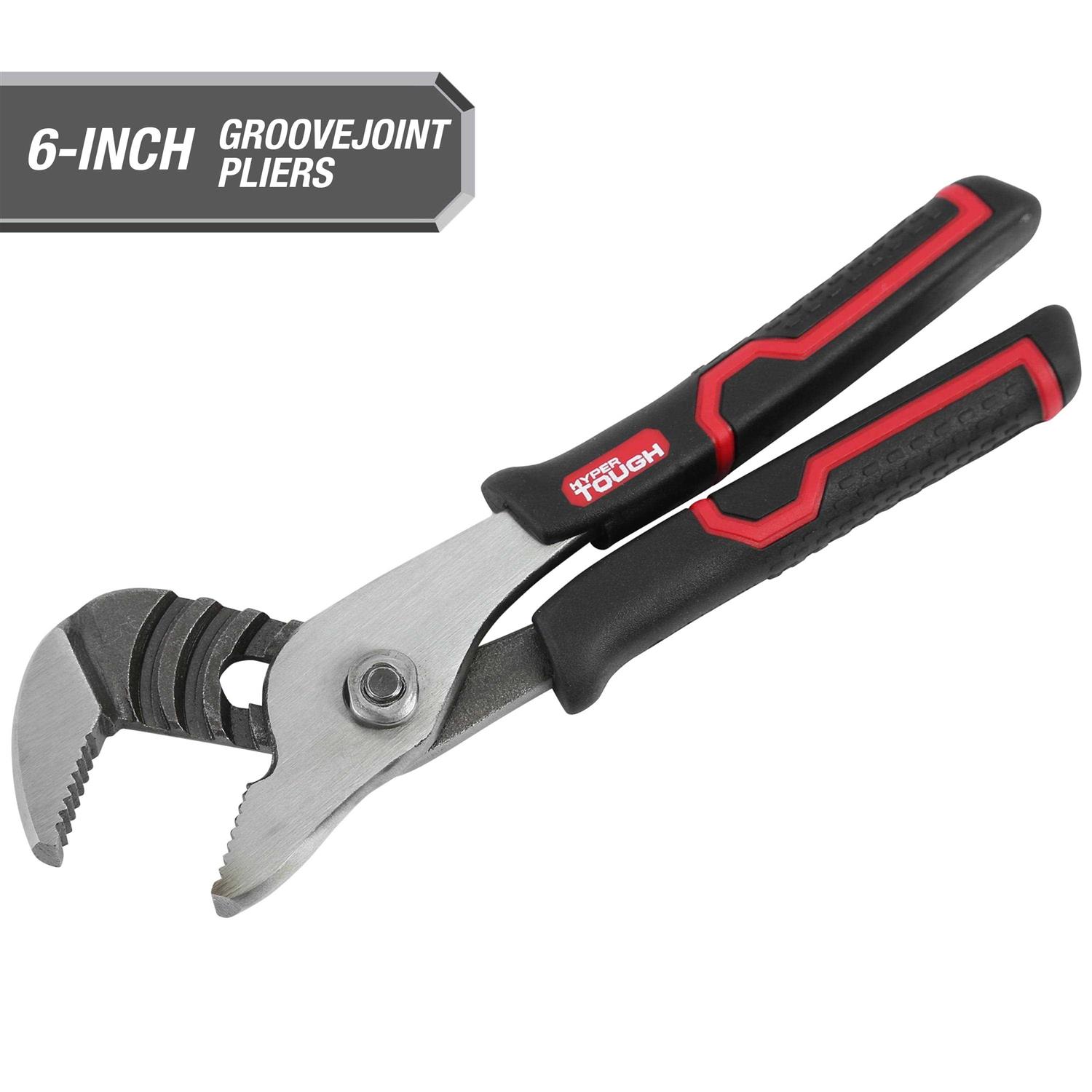 Hyper Tough 6-inch Groove Joint Pliers with Ergonomic Comfort Grips 5576V - Cheap Fitting