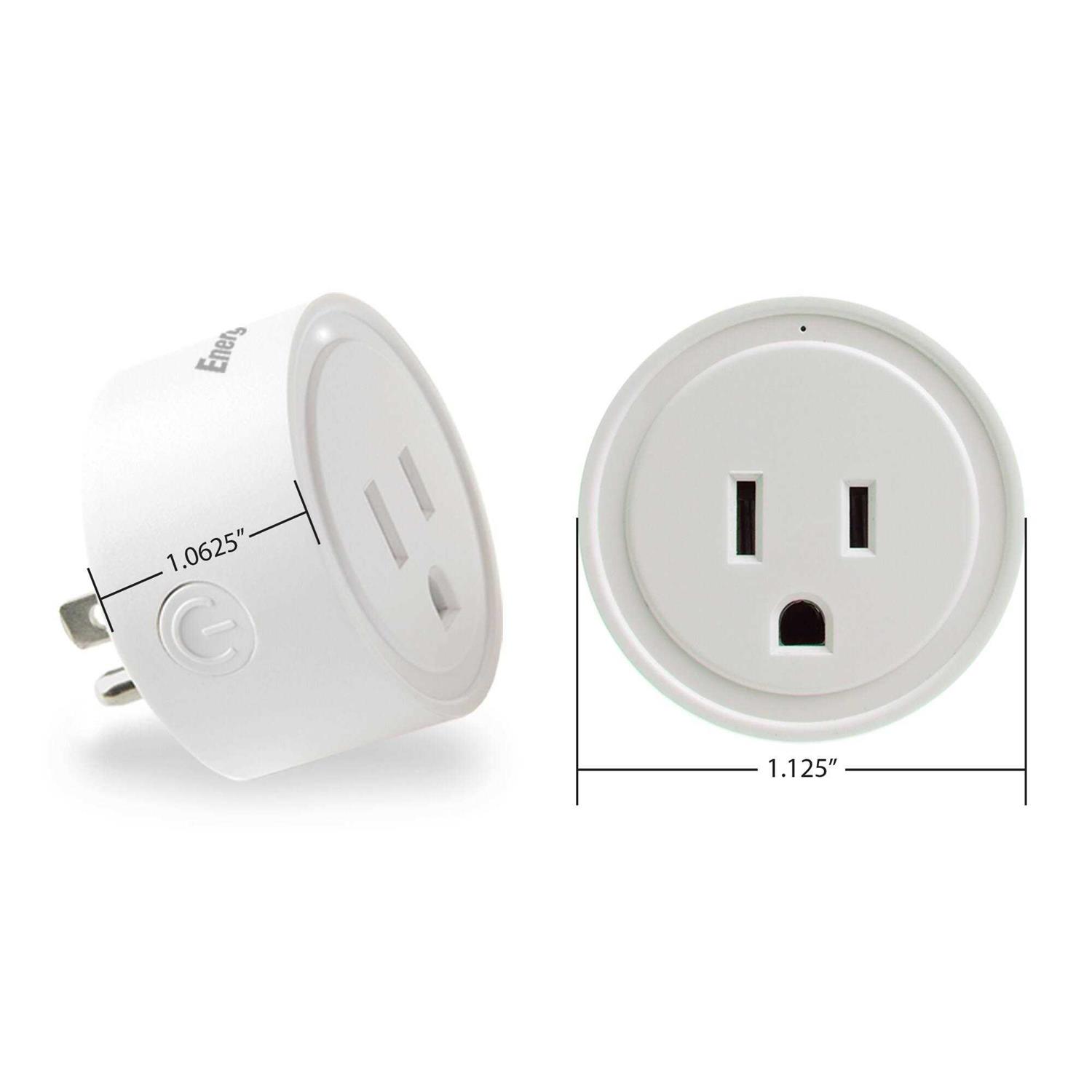 Energizer Wi-Fi Powered Smart Plug Compatible with Alexa and Google Assistant Voice Control Remote Mobile Access EIX3-1003-PP4 - Cheap Fitting