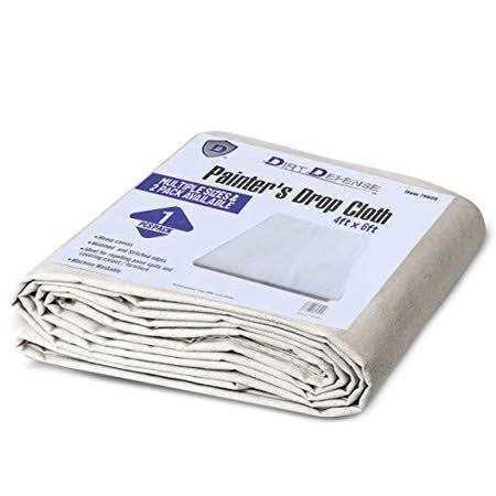 Dirt Defense Canvas Drop Cloth Cotton Tarp Large Canvas Tarp For Art Supplies, Drop Painting Supplies/paint Canvas Fabric and Furniture - Cheap Fitting