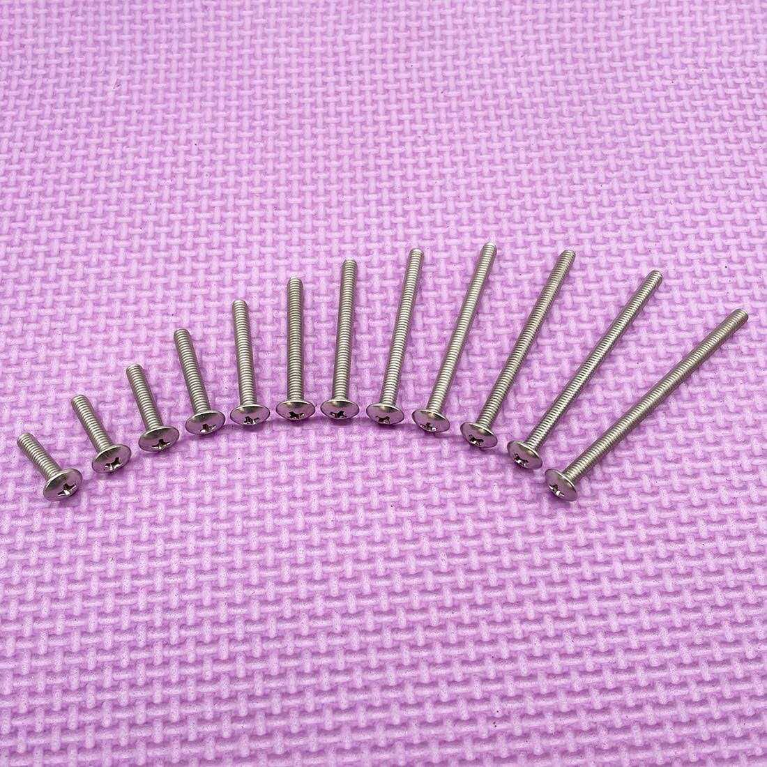 Adiyer 40-Pack Metric M4 x Machine Screws for Cabinet Drawer Knob Pull Handle - Cheap Fitting