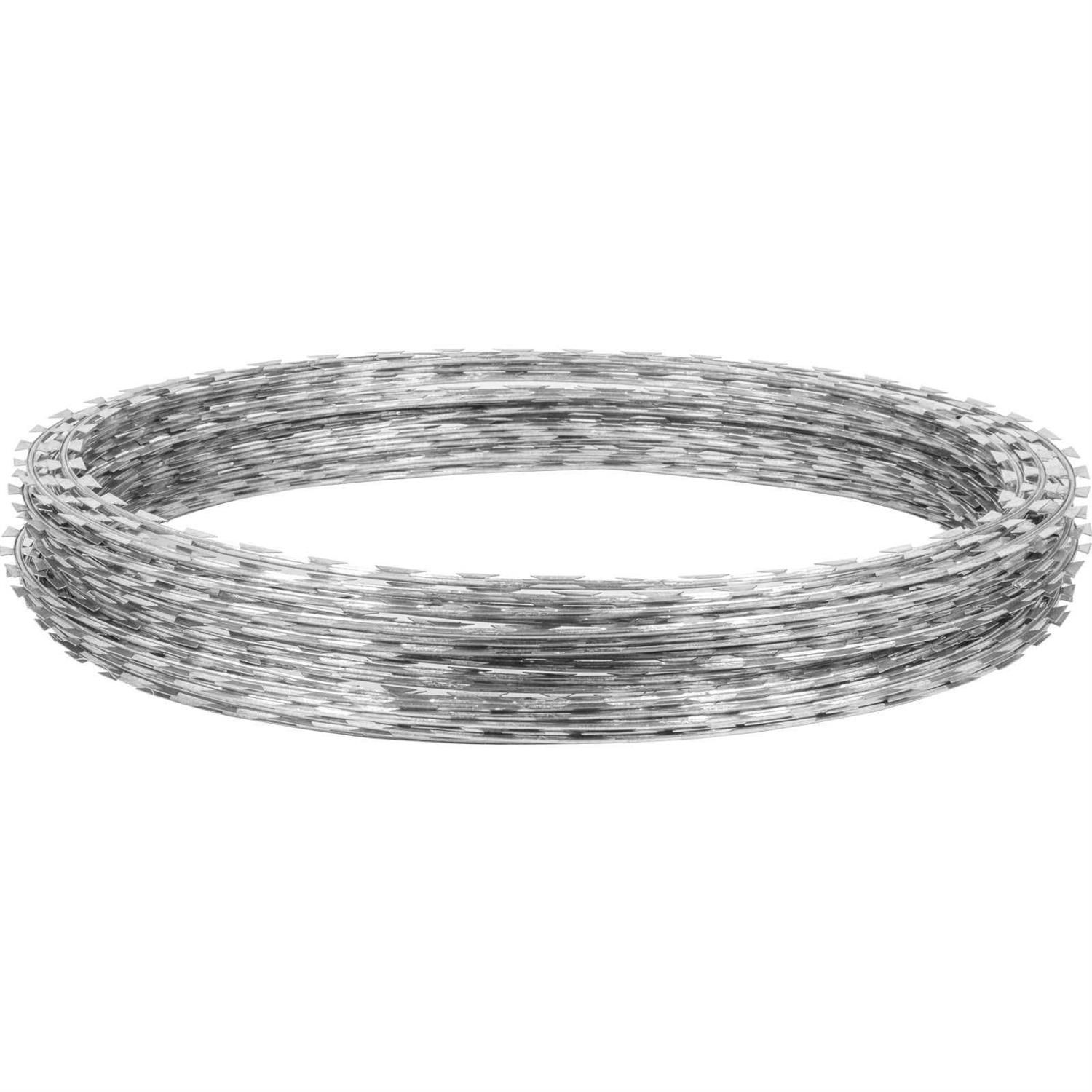 VEVOR Razor Wires 246ft Razor Barbed Wire 5 Coils Per Roll Razor Wire Fencing Razor Fence - Cheap Fitting