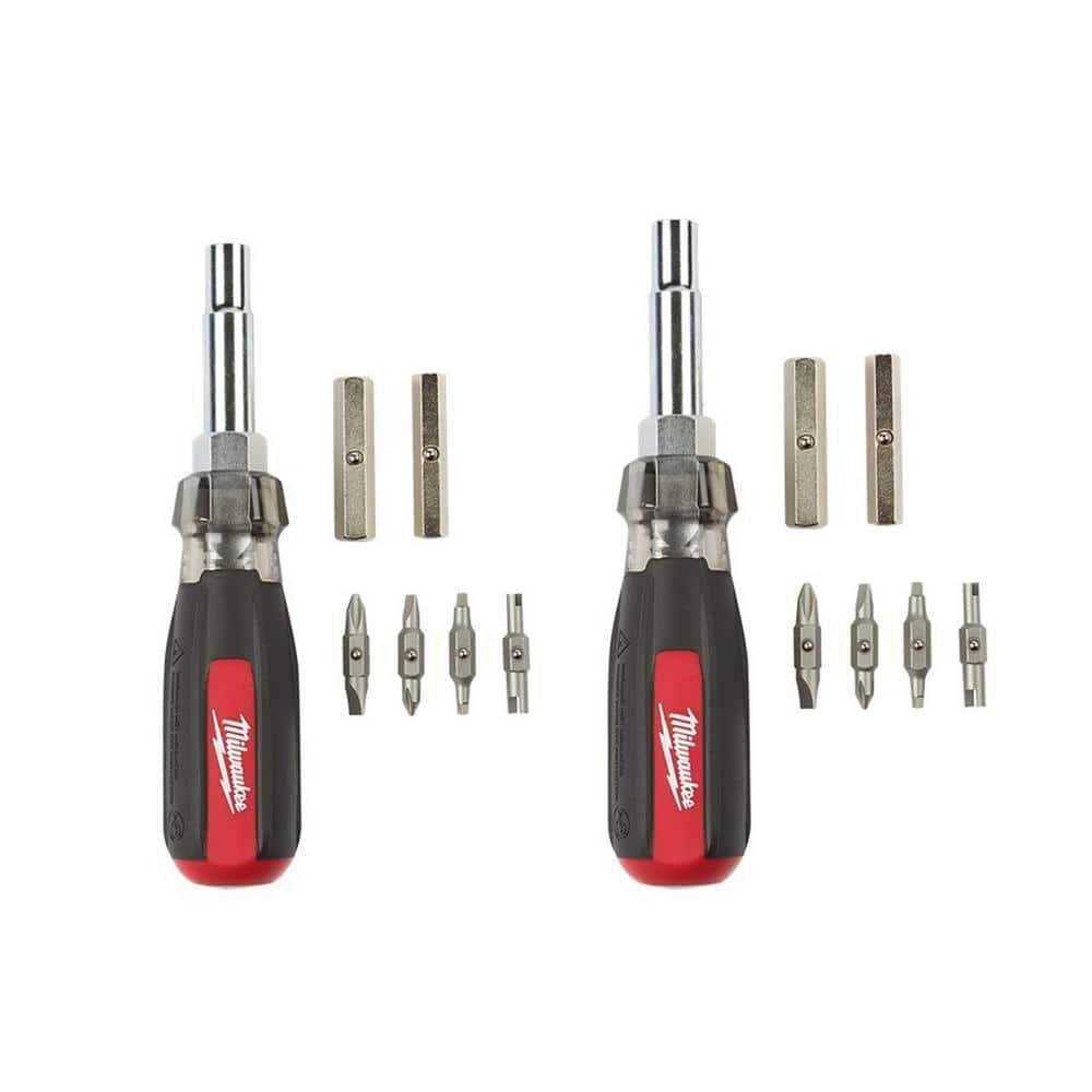 Milwaukee 13-in-1 Cushion Grip Screwdriver with Schrader Bit 48-22-2881 - Cheap Fitting