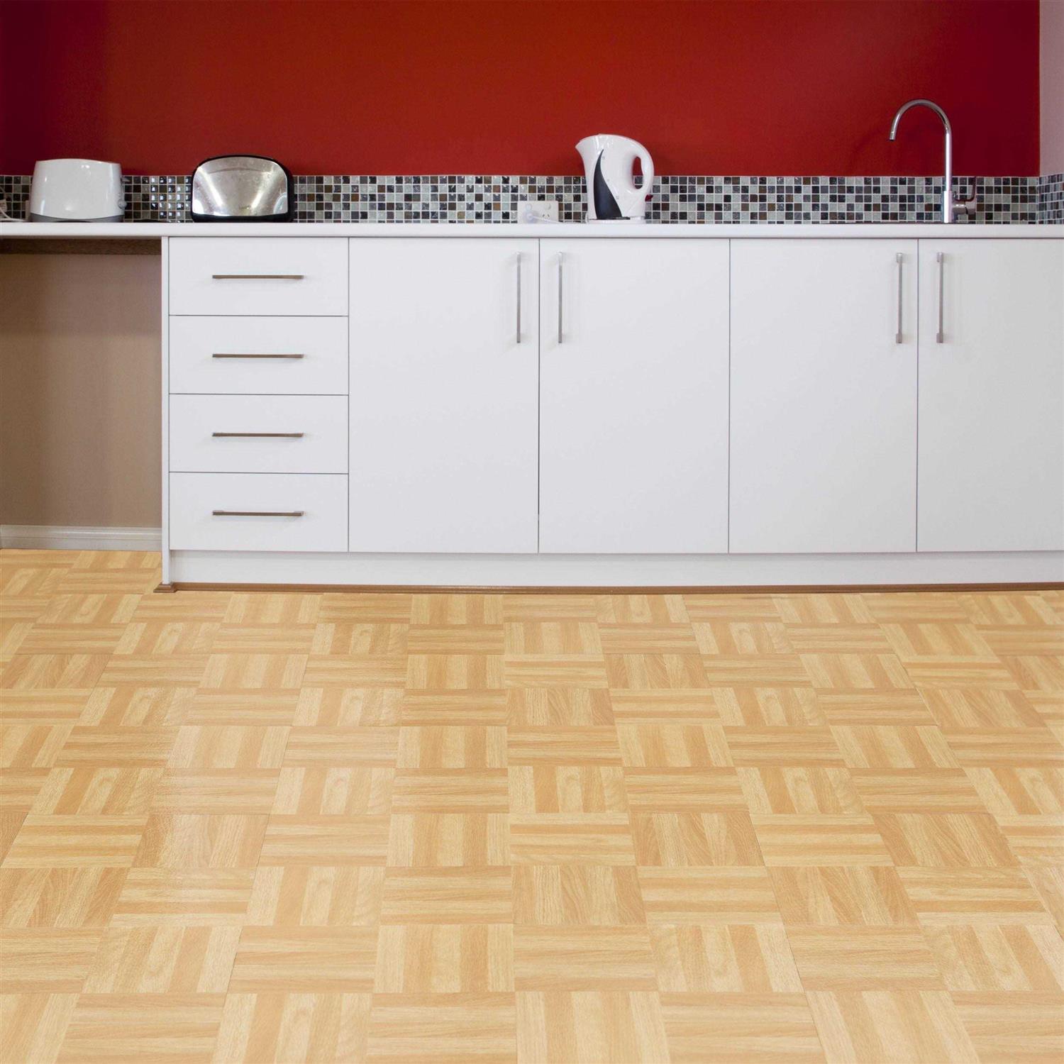 Achim Tivoli Saddlewood 12×12 Self Adhesive Vinyl Floor Tile - Cheap Fitting