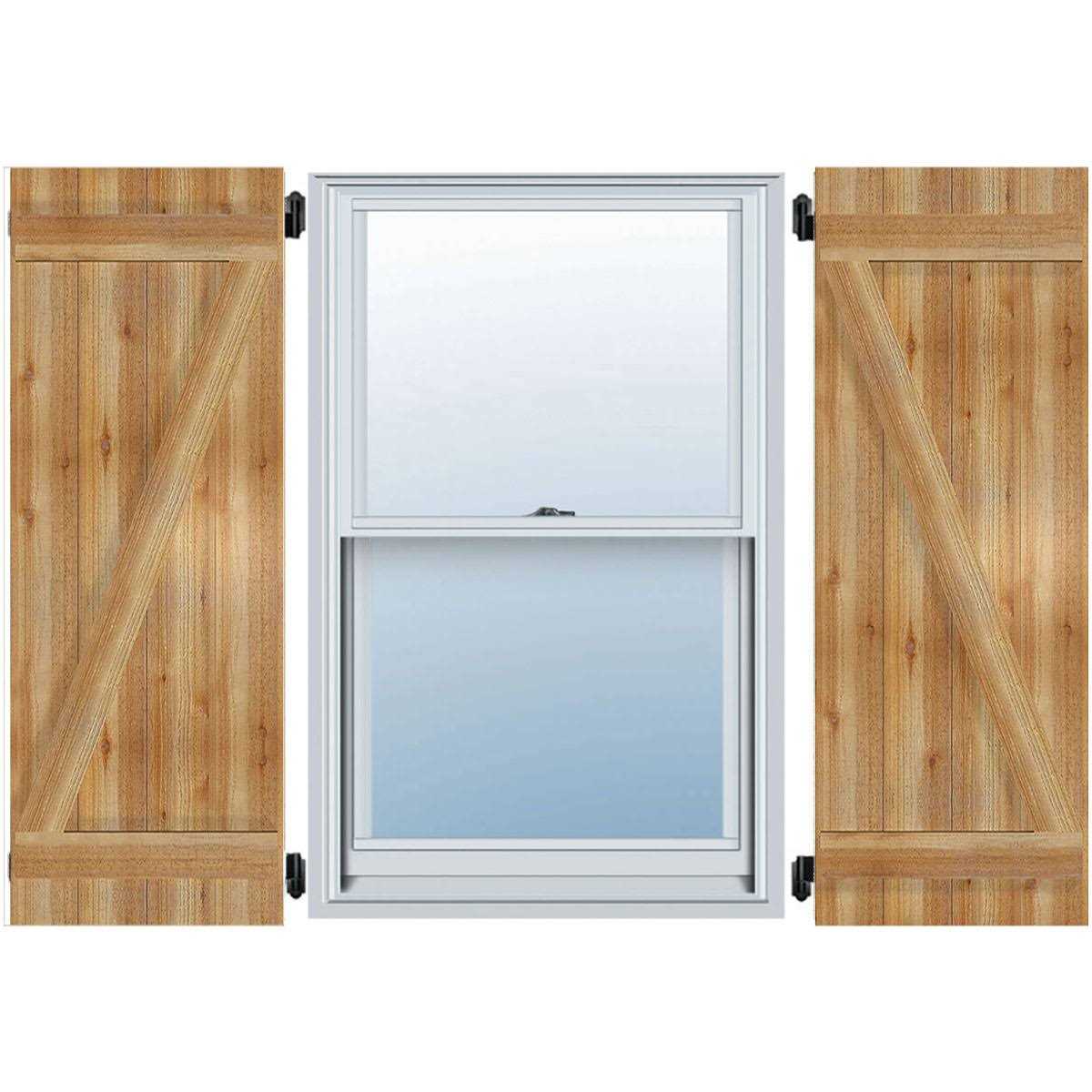 Ekena Millwork TimberCraft 5 3/8 Boards Board-n-Batten Shutters - Cheap Fitting