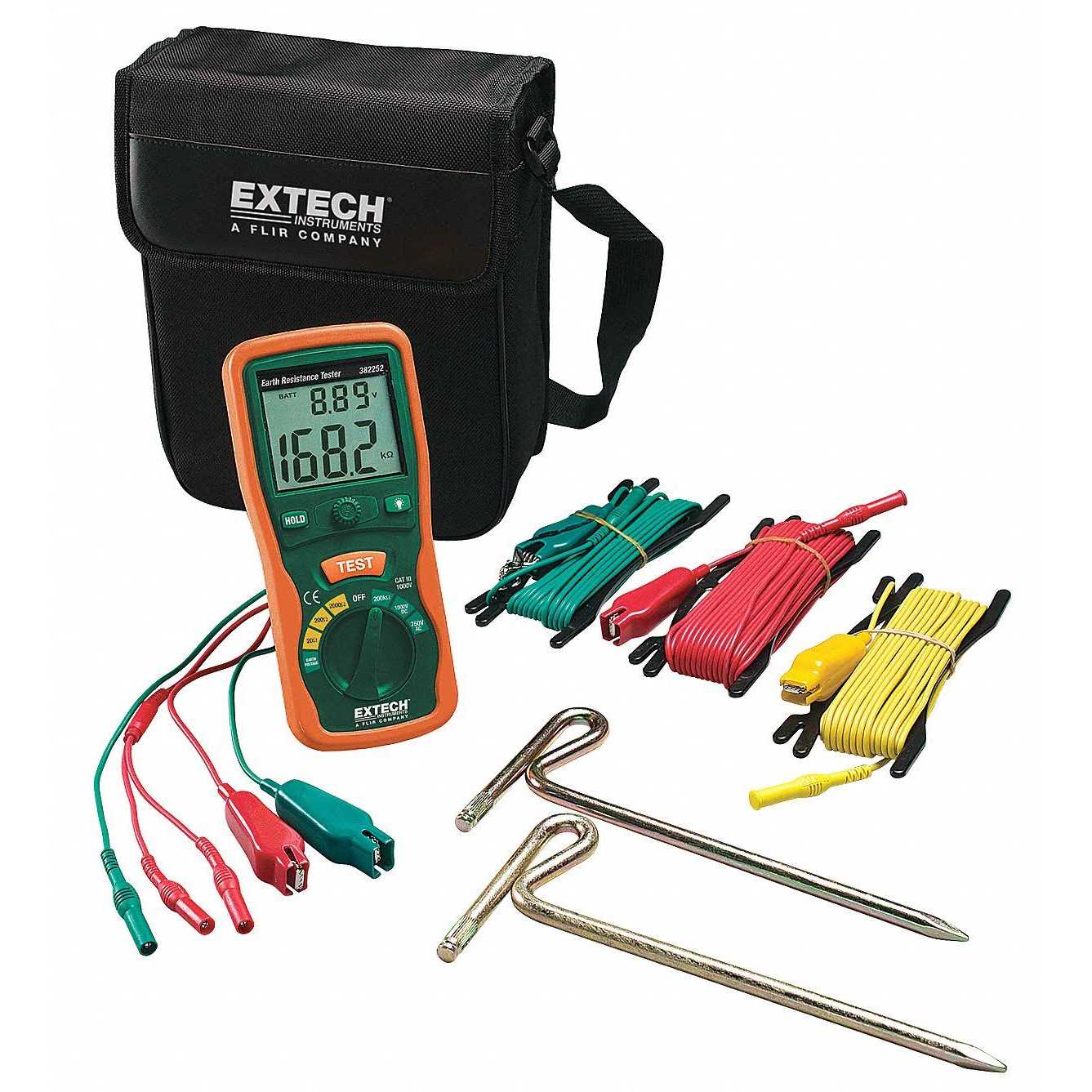 Extech 382252 Earth Ground Resistance Tester Kit - Cheap Fitting