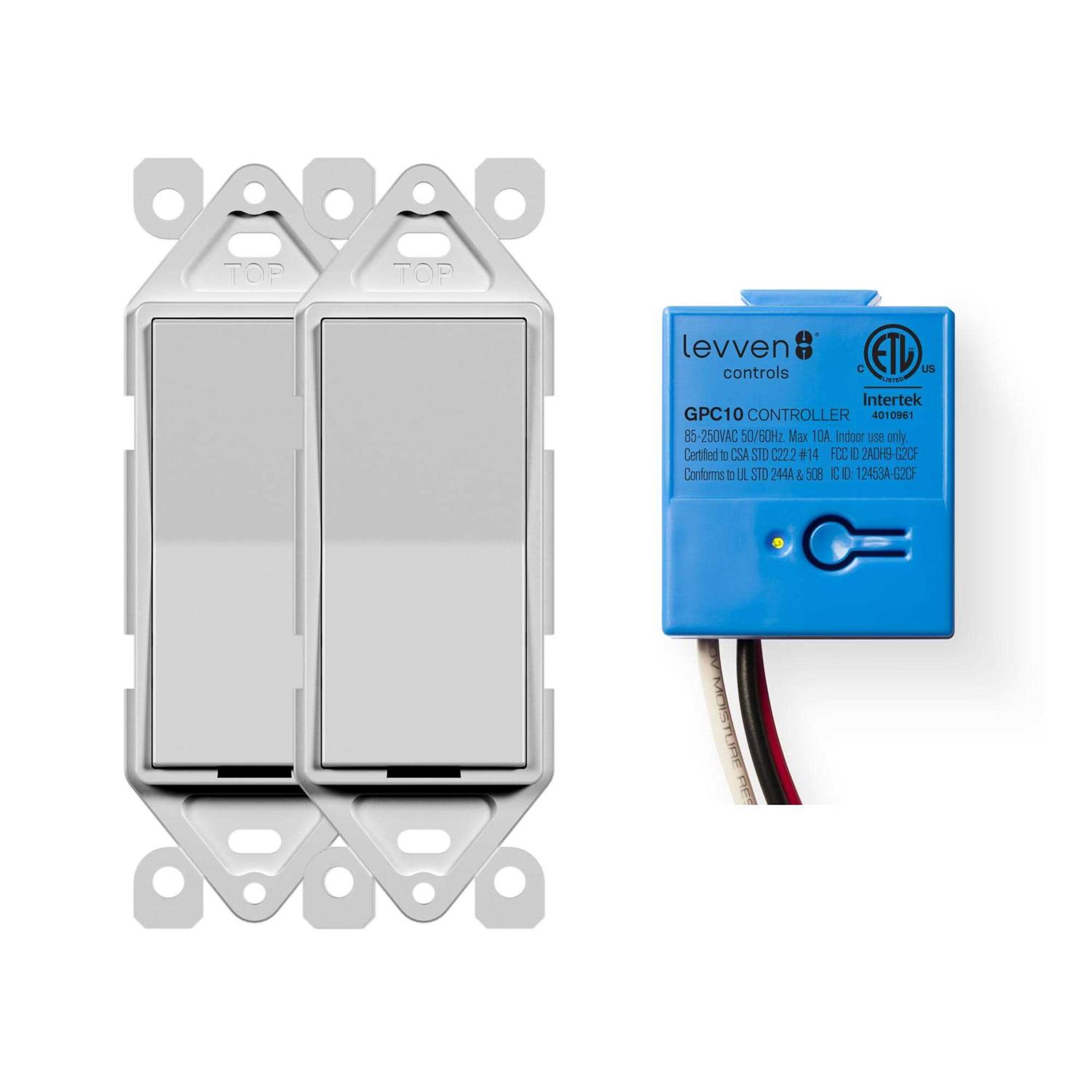 Levven 3-Way On/Off Wireless Switch Kit Decora Style Switch - Cheap Fitting