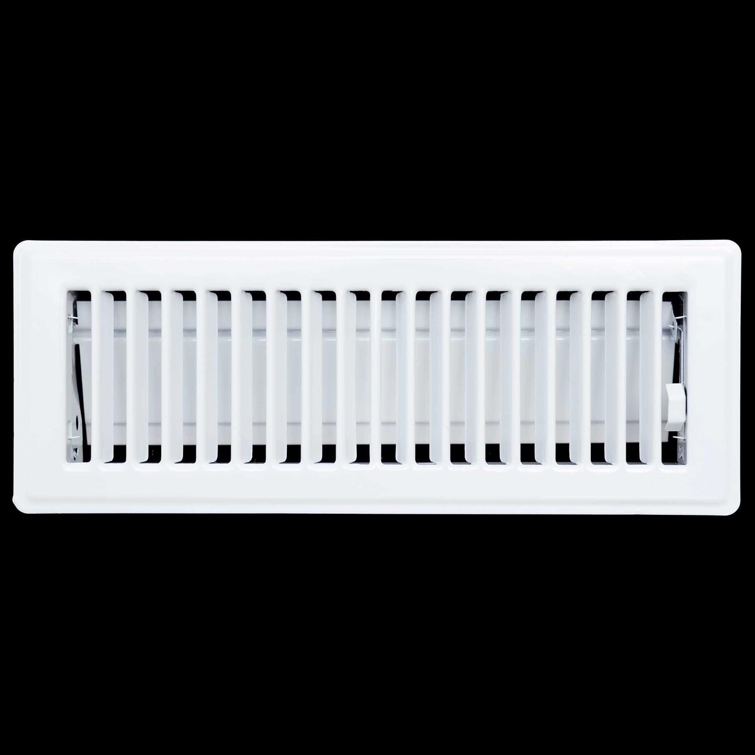 Handua Floor Register with Louvered Design Heavy Duty Walkable Design with Damper - Cheap Fitting