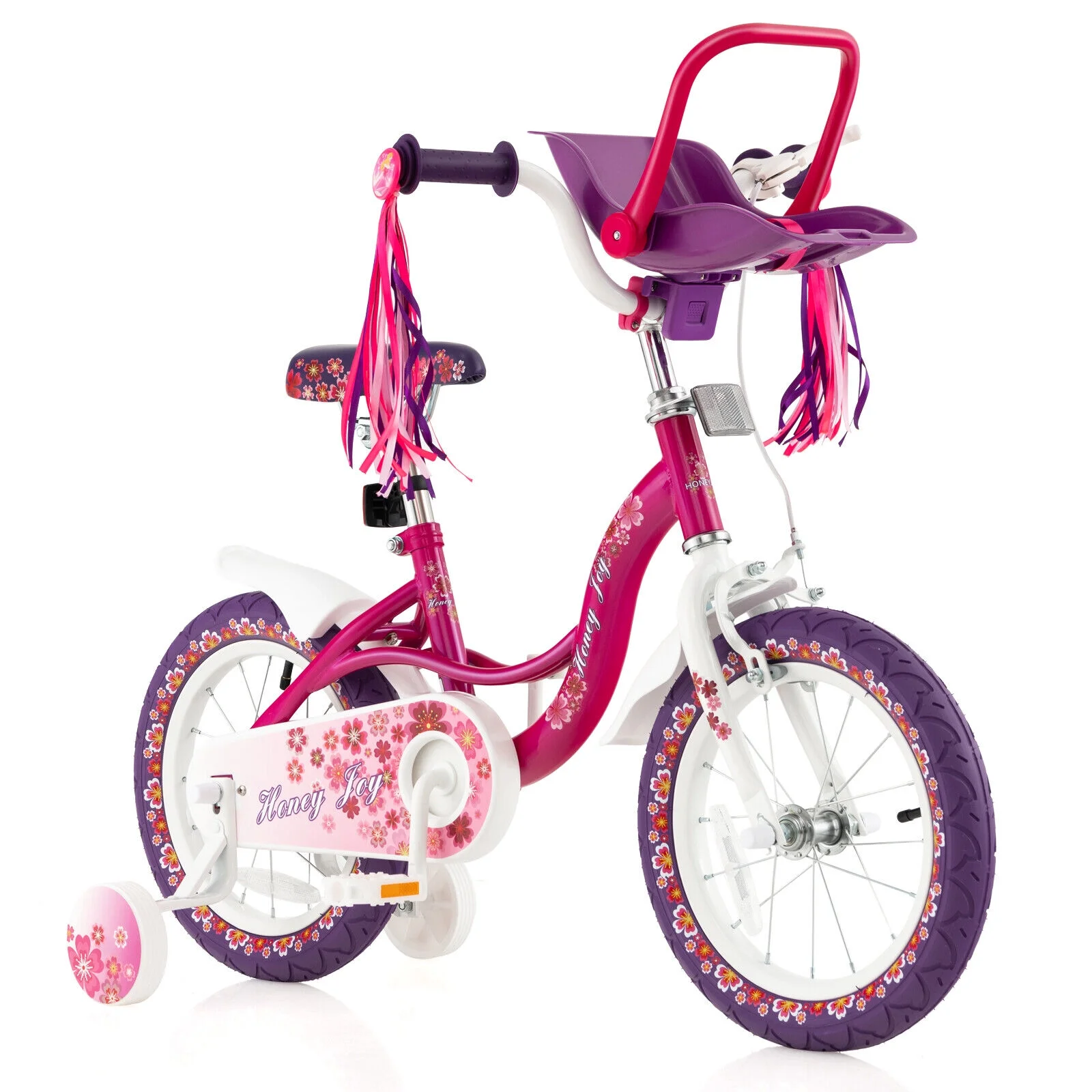 FONIRRA Kids Bike with Doll Bike Seat 16