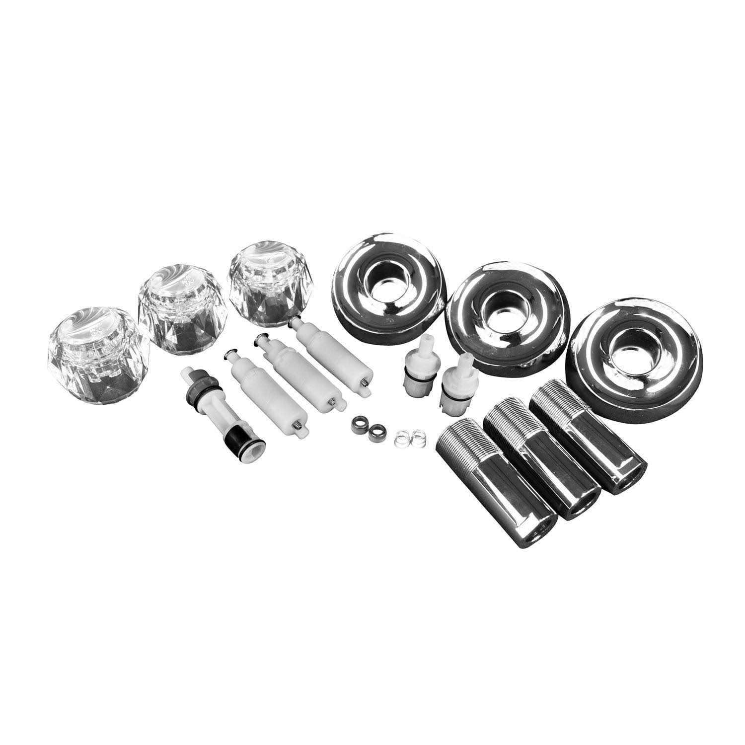 Ace for Delta Chrome Tub and Shower 3-Handle Remodeling Kit - Cheap Fitting