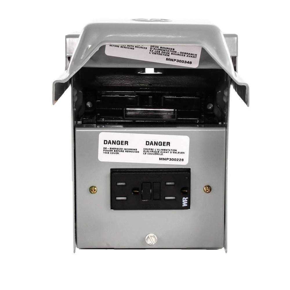 GE 60 Amp 240-Volt Non-Fuse AC Disconnect with GFCI Receptacle TFN60RGFRCP - Cheap Fitting